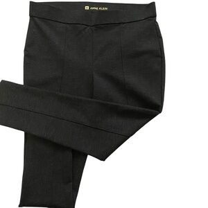 Anne Klein Dark Grey Thick Stretch Pull On Casual Office Leggings.Sz-XL